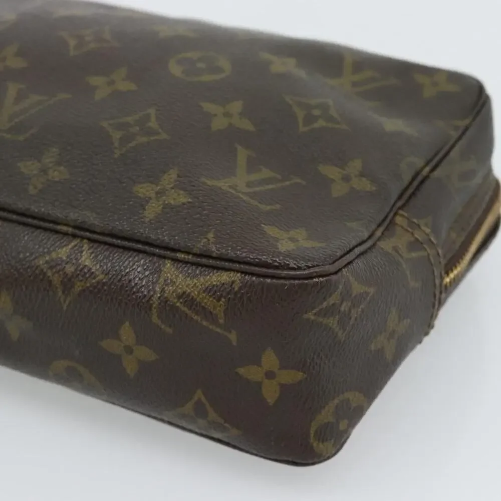 Louis Vuitton Monogram Trousse Toilette 23 Clutch Bag Brown
